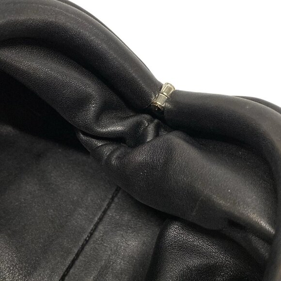 BOTTEGA VENETA Mini The Pouch - Black Leather Shoulder Bag 885-080725 - Picture 10 of 14